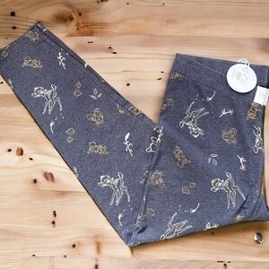 DISNEY pajama bottom, size 10-12, Bambi, new with tags, adorable, poly/cotton